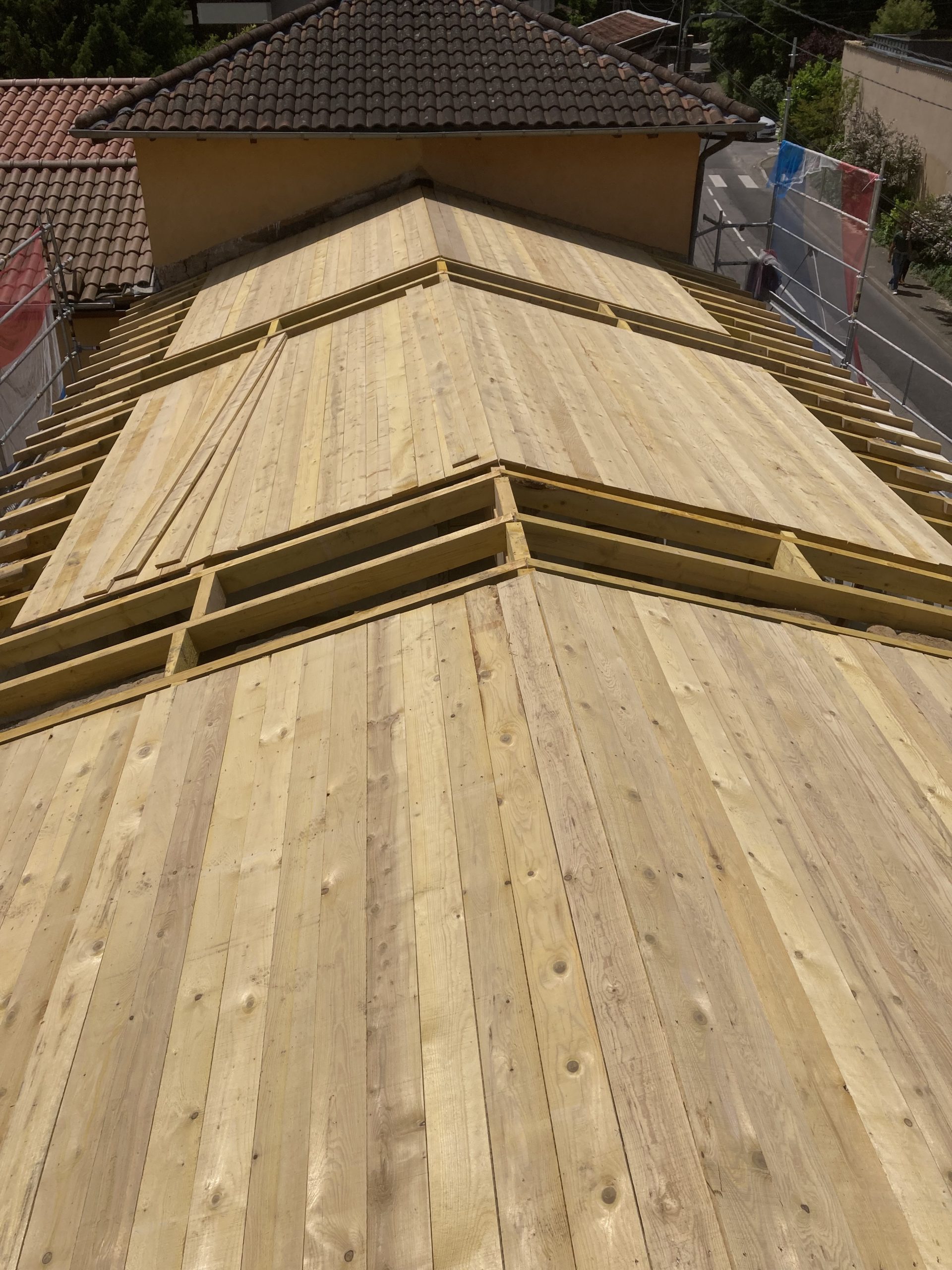 chantier réhabilitation charpente - après