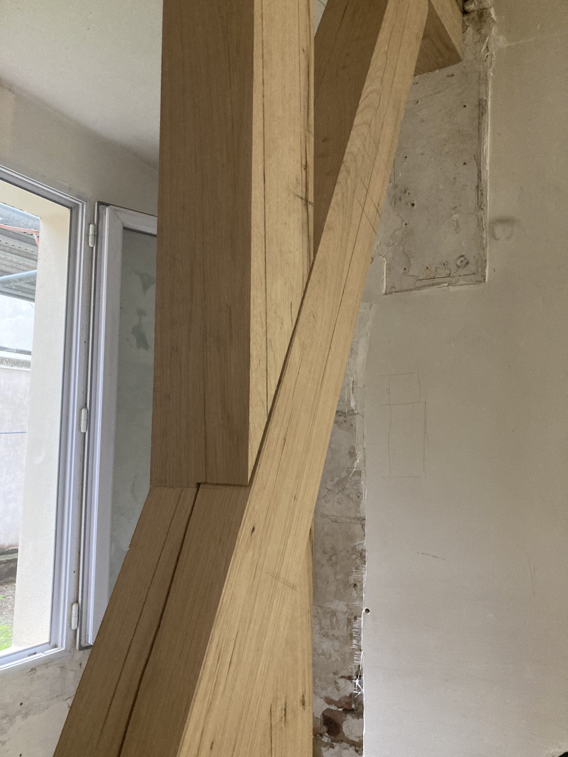 Détail mi-bois